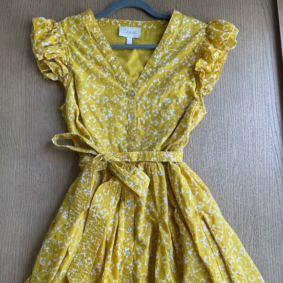 Cleobella Yellow Dress Size Large - Picture 7 of 8
